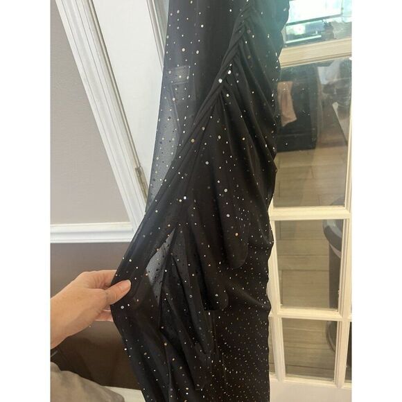 Y2K Babydoll halter Dress Small Whimsigoth Fairy Grunge Sparkly Vtg.    Mm - Picture 4 of 7